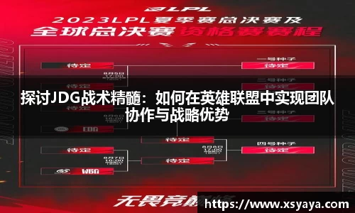 探讨JDG战术精髓：如何在英雄联盟中实现团队协作与战略优势